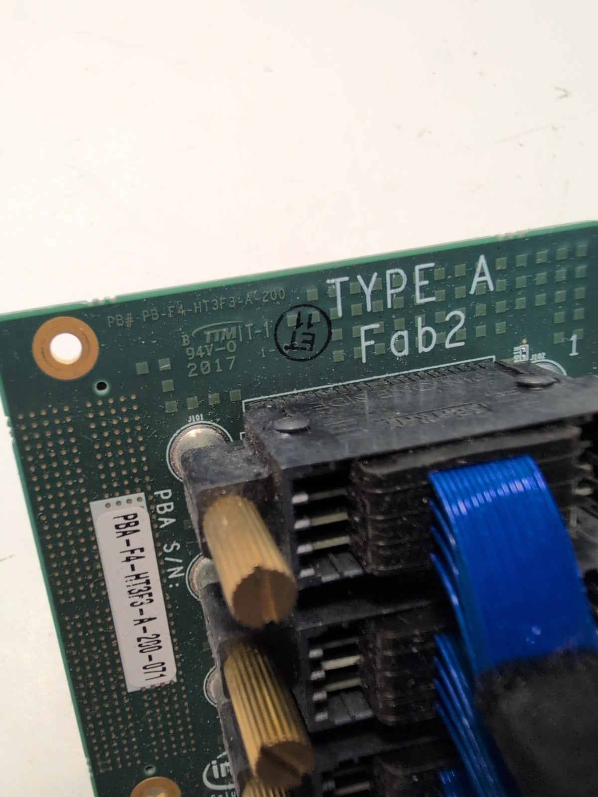 Intel NVM Solutions Type A Prototype Test Interposer PB-F4-HT3F3-A-200 + cable -