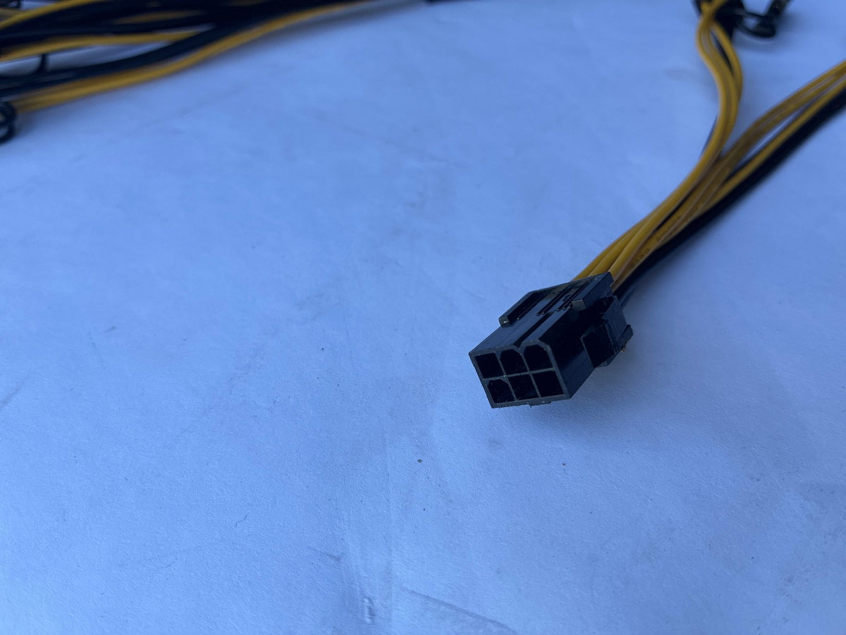 🔥 Lot of 5 PCIe Power Splitter Cables 6-Pin to dual 8-Pin (6+2) GPU