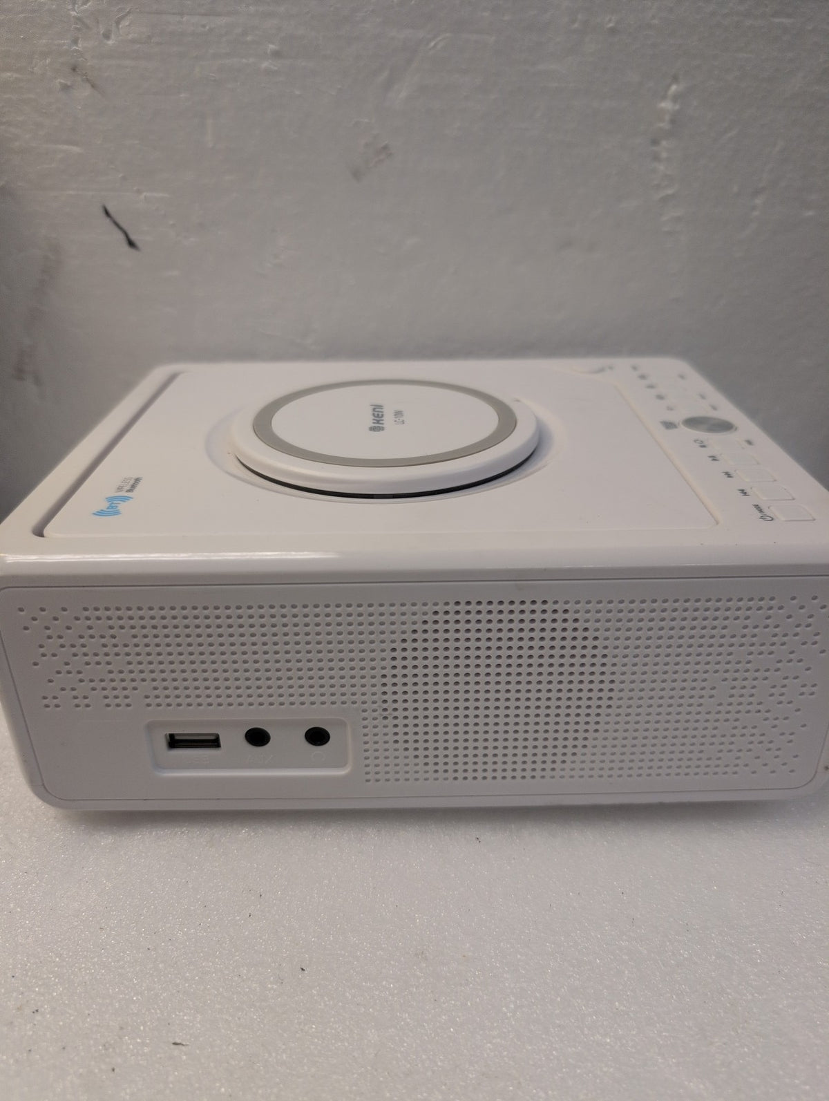 🎸 Keni LC-10W White CD Clock Radio with Bluetooth FM USB AUX Dual Alarm Tested