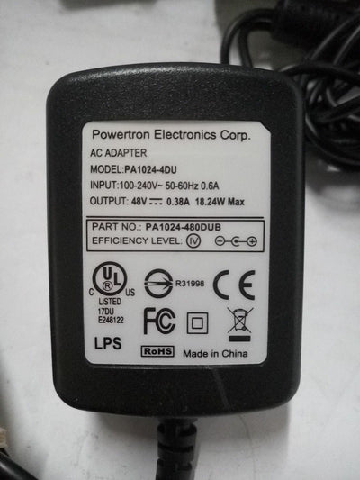 *11 x Powertron Electronics PA1024-4DU (100-240V) 48V 0.38A AC adapter @@@