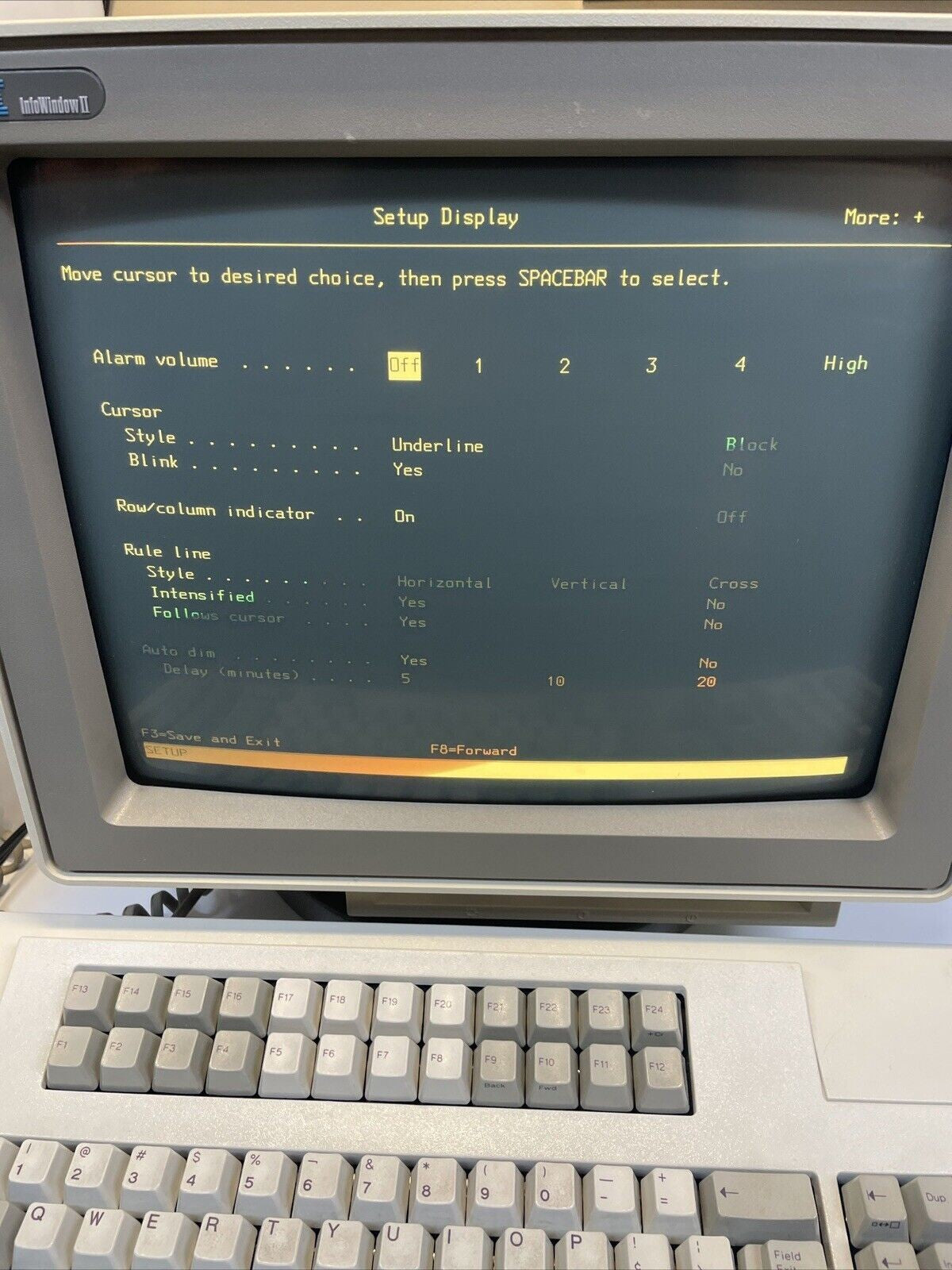 Nice ~ IBM 3487 InfoWindow II Display Station 1993 with IBM P/N 1395660 keyboard