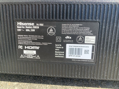 🔥 Main Board for Hisense 70R63N 70” 4K Smart TV 2024 Model