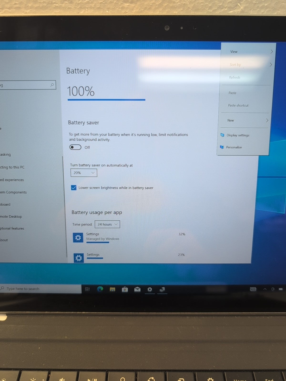 Microsoft 12" Surface Pro 3 1631  i5-4300U/4GB/128GB SSD/Win10/Keyboard (NO AC)-