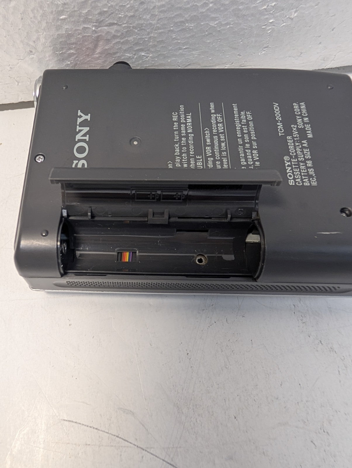 🔥 Sony TCM-200DV Handheld Cassette Clear Voice Recorder Silver -