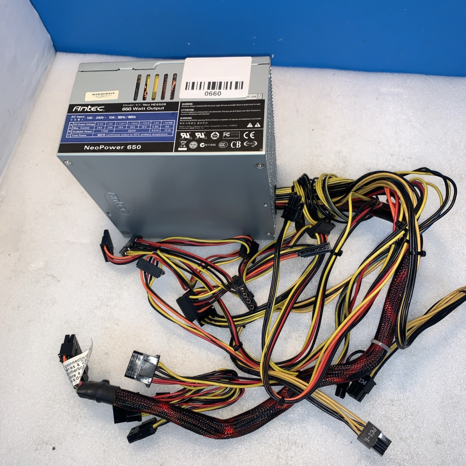 🔥 Antec NeoPower 650 HE650R ATX PSU Power Supply w/ 6+8 Pin PCIe/ 4+8 CPU / 24P