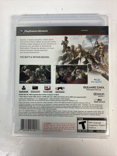 Final Fantasy XIII PlayStation 3 - PS3 Complete In Box With Manual ~