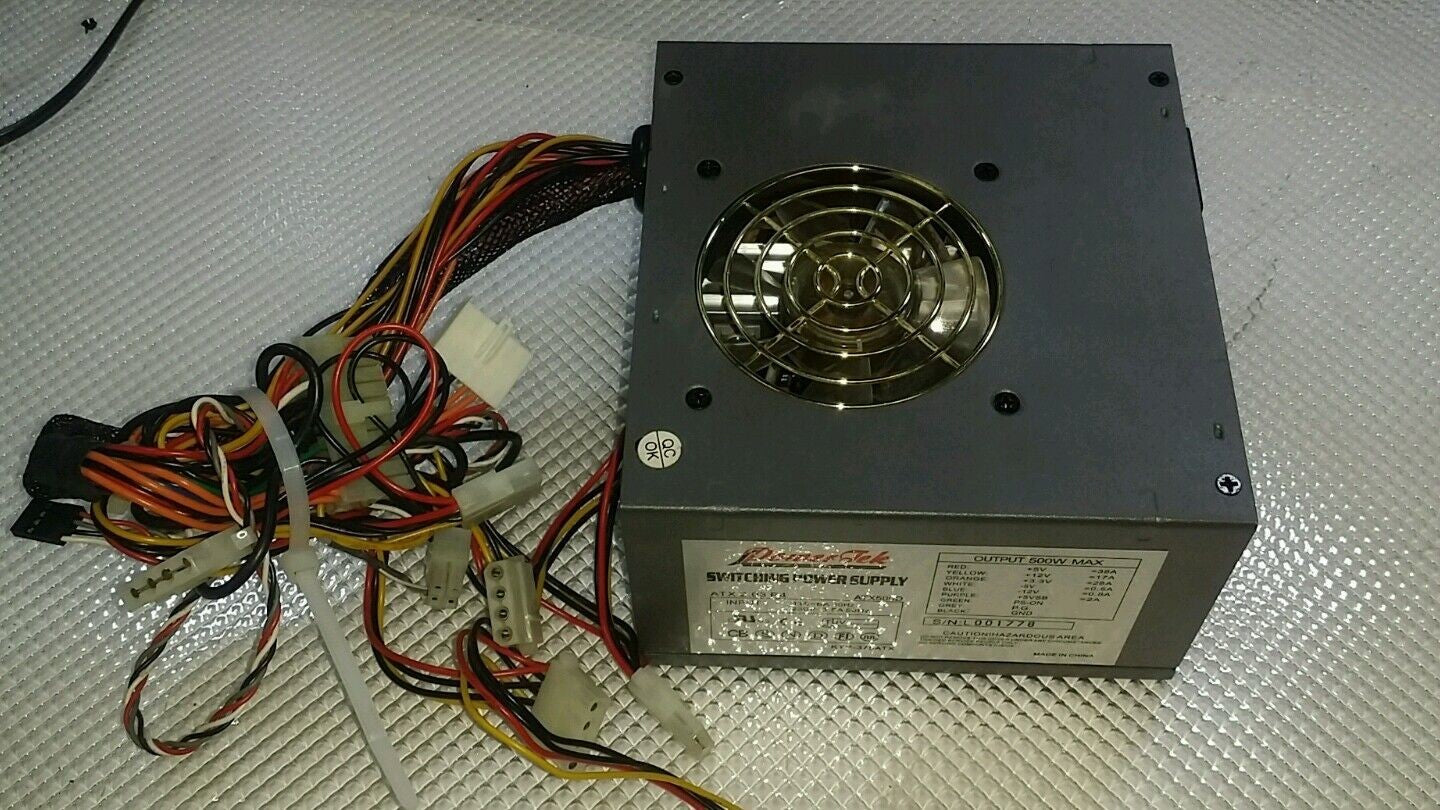 Power TEK ATX500D Switching Power Supply