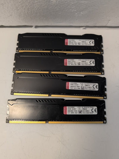 🔥 16GB (4x4GB) Kingston 1866MHz PC3-14900 DDR3 SDRAM Memory (HX318C10FBK2/8) -