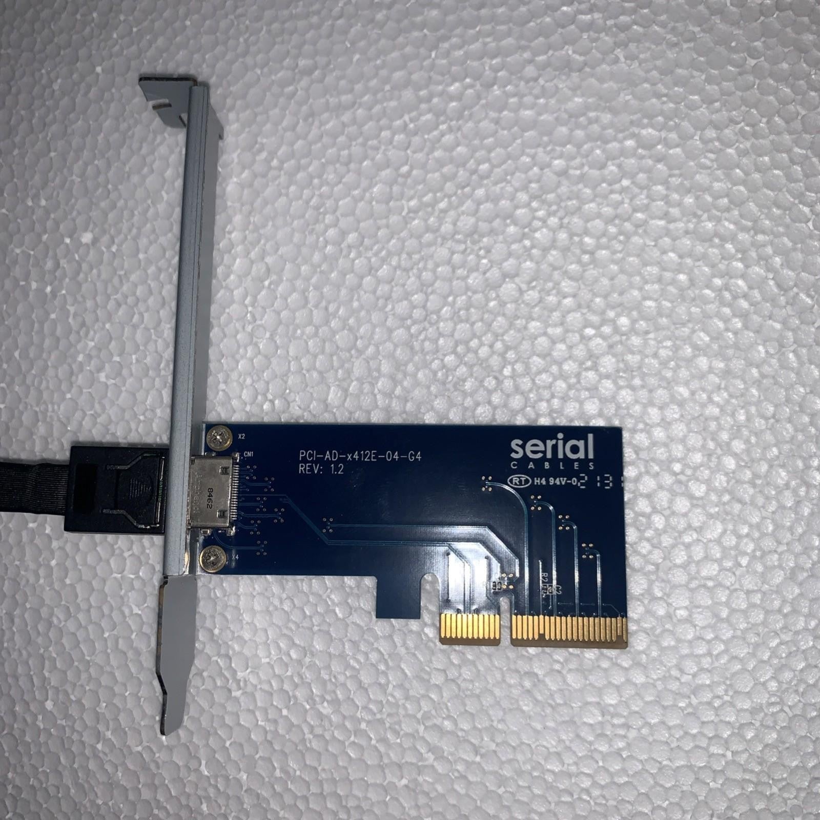 PCIe Gen4 x4 Slot to Oculink Passive Adapter + cable