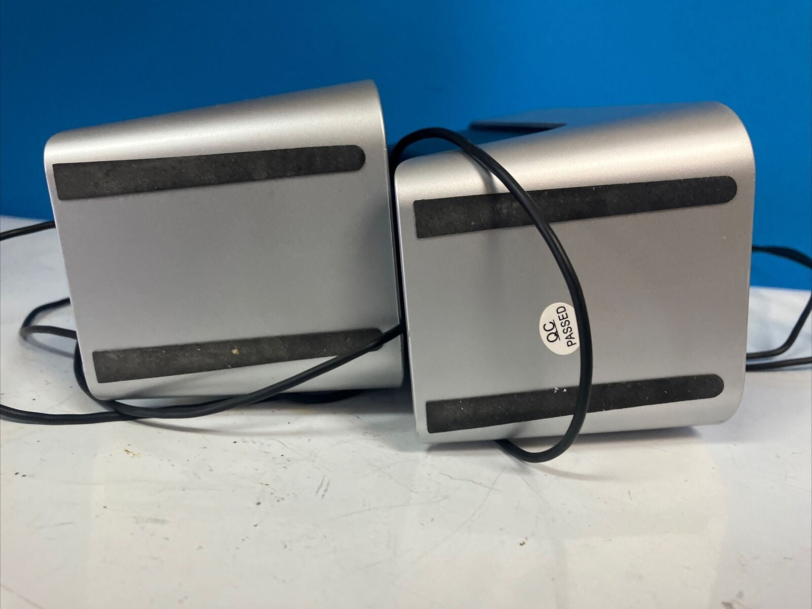 2x Logitech LS21 Model S-00040 Multimedia Computer Speakers Only *Tested/Work* ~