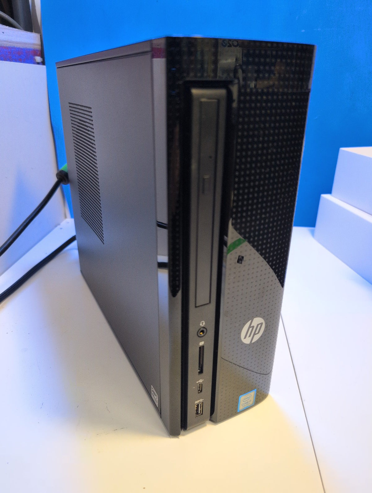 🎸 HP Slimline 270-p019 SFF Desktop PC Intel i3-7100T 8GB RAM 1TB HDD WiFi Win10