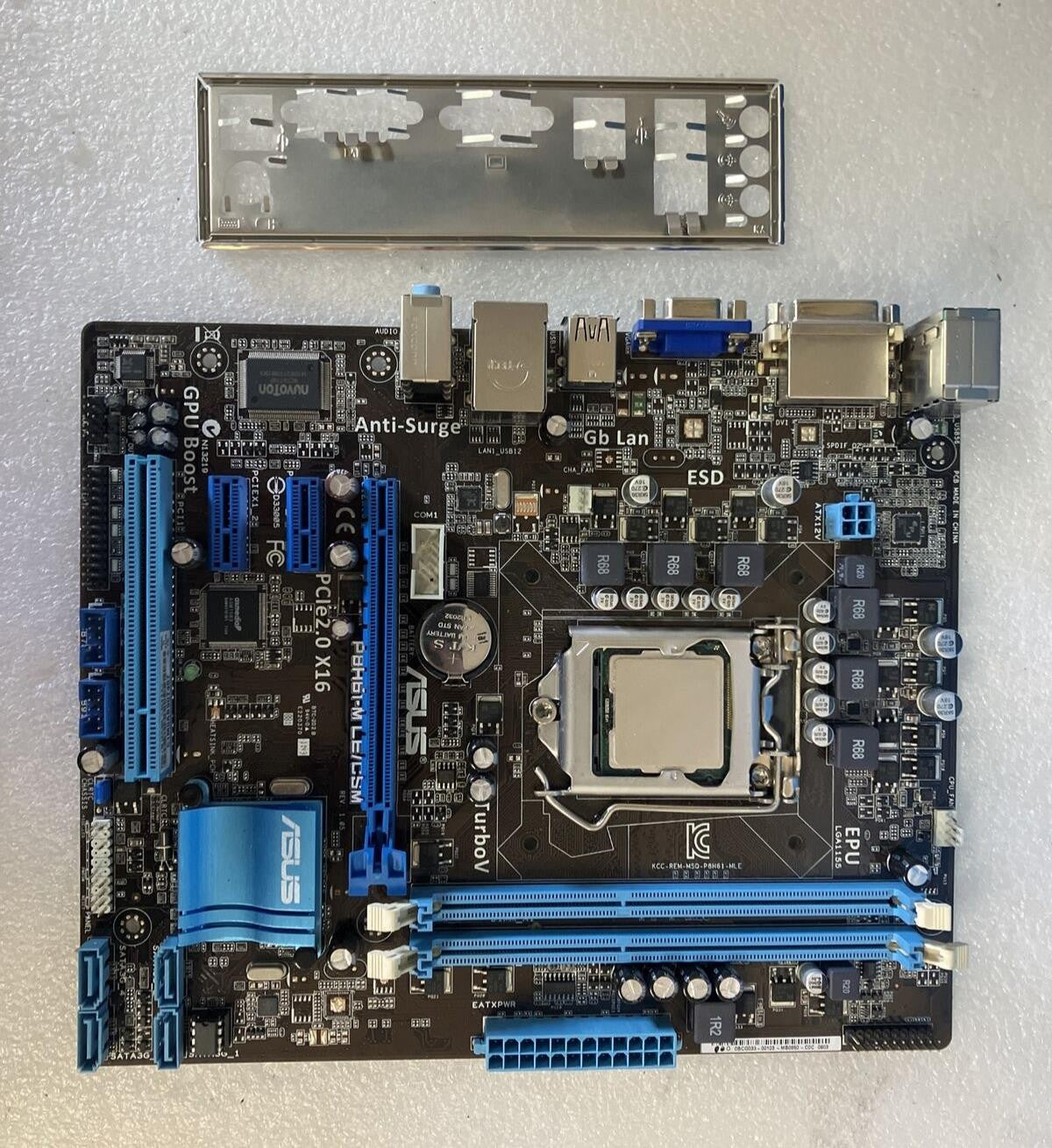 ASUS P8H61-M LE/CSM LGA 1155 DDR3 Motherboard With  I/O Shield ( NO CPU)~