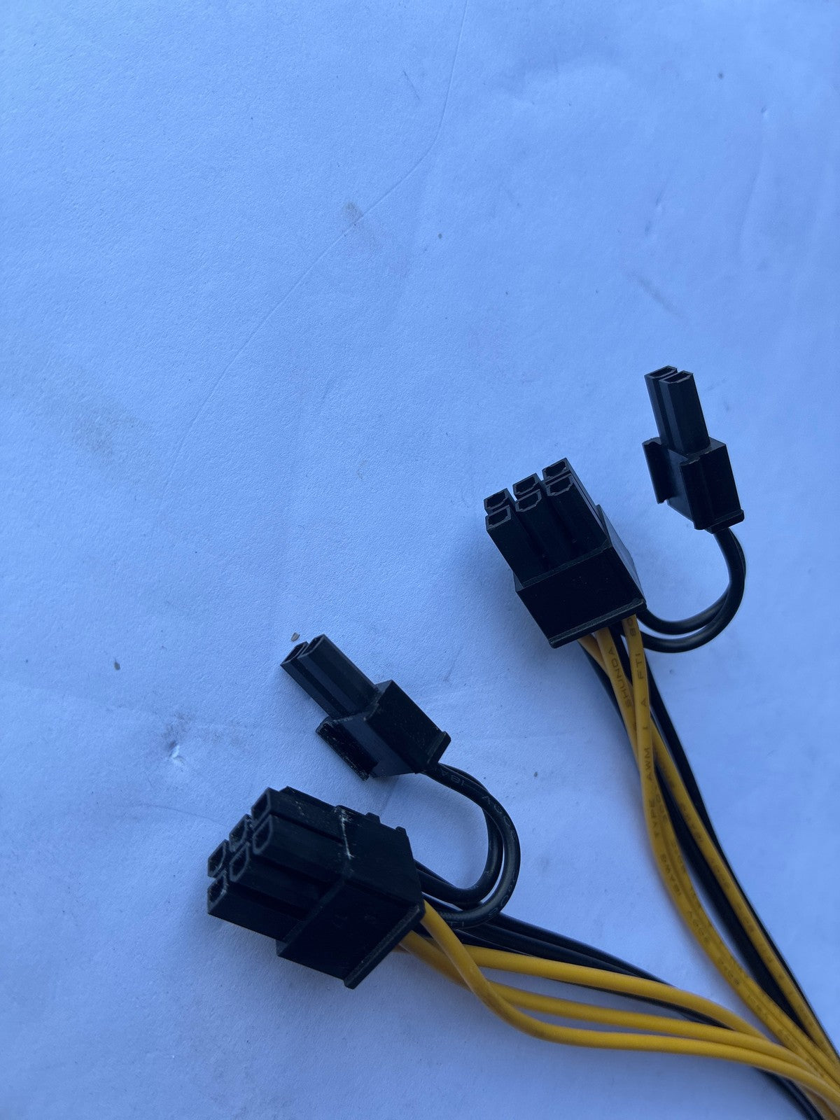 🔥 Lot of 5 PCIe Power Splitter Cables 6-Pin to dual 8-Pin (6+2) GPU