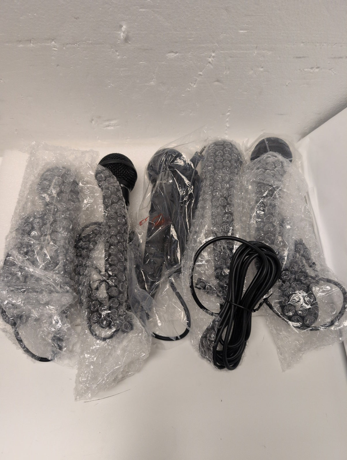 🎸 NEW Lot of 5 Carol GS-35 Dynamic Karaoke Microphones Black  3.5mm