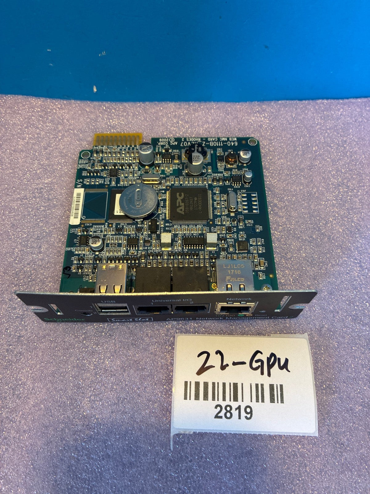 🔥 APC AP9631 Network Management Card 2 Smart Slot UPS Adapter