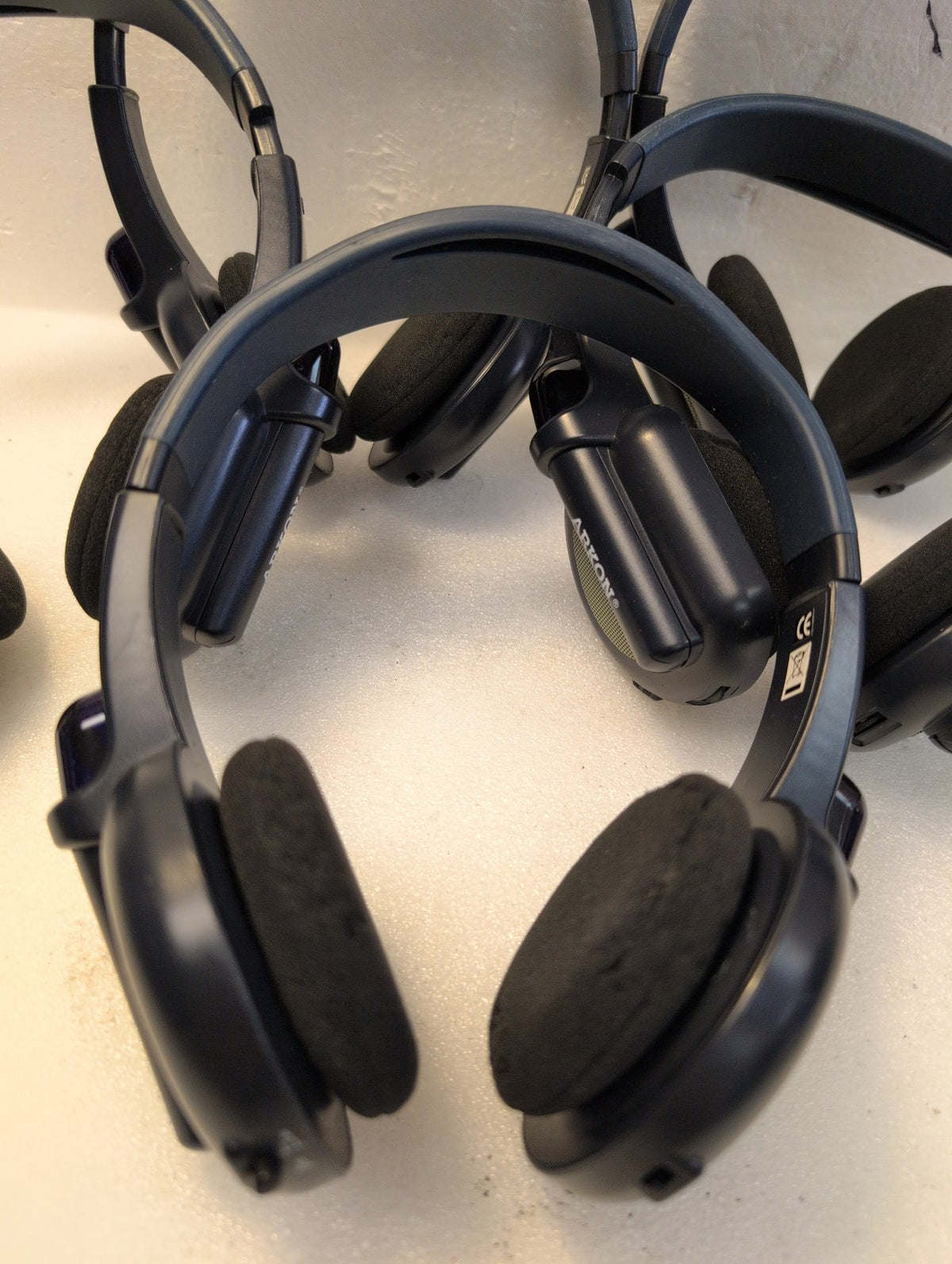 🎸 5x Arkon Wireless Over-Ear Headsets Black Navy (Foam Pads not good)