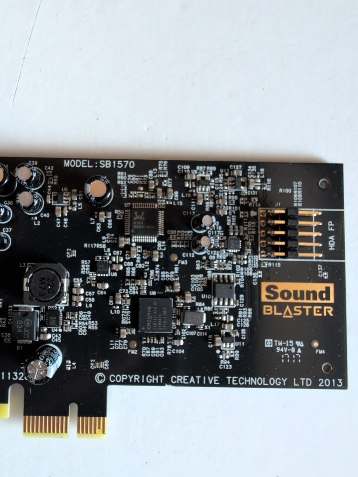 Lot Of 3 Sound Blaster SB1570 High Quality PCI E Sound Card -