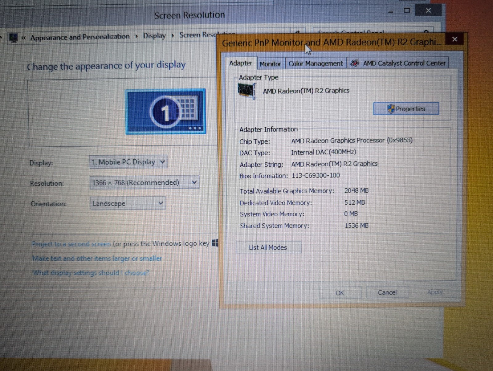 🔥 Lenovo B50-45 15.6" Laptop AMD E1-6010 CPU /4GB RAM/ 250GB HDD/Windows 8.1 -