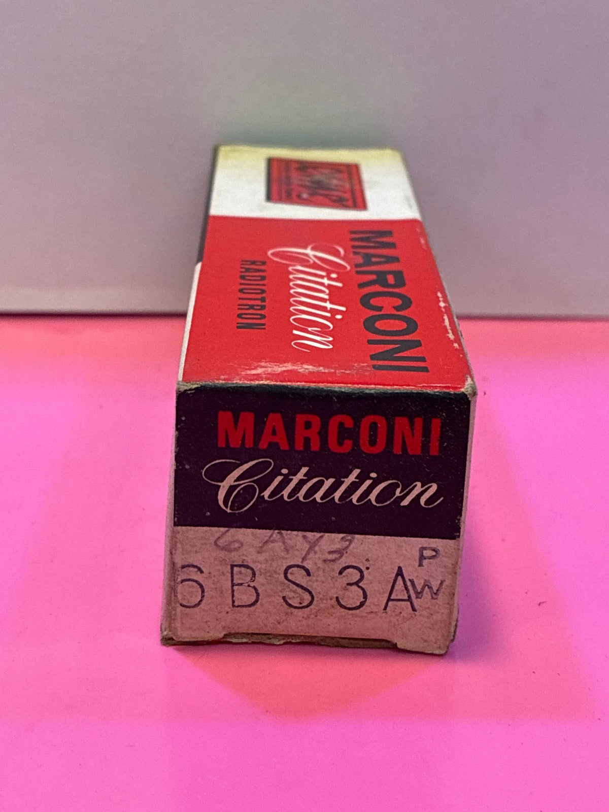 🔥 Marconi Citation Radiotron 6BS3A Vacuum Tube Vintage Old Stock in Box