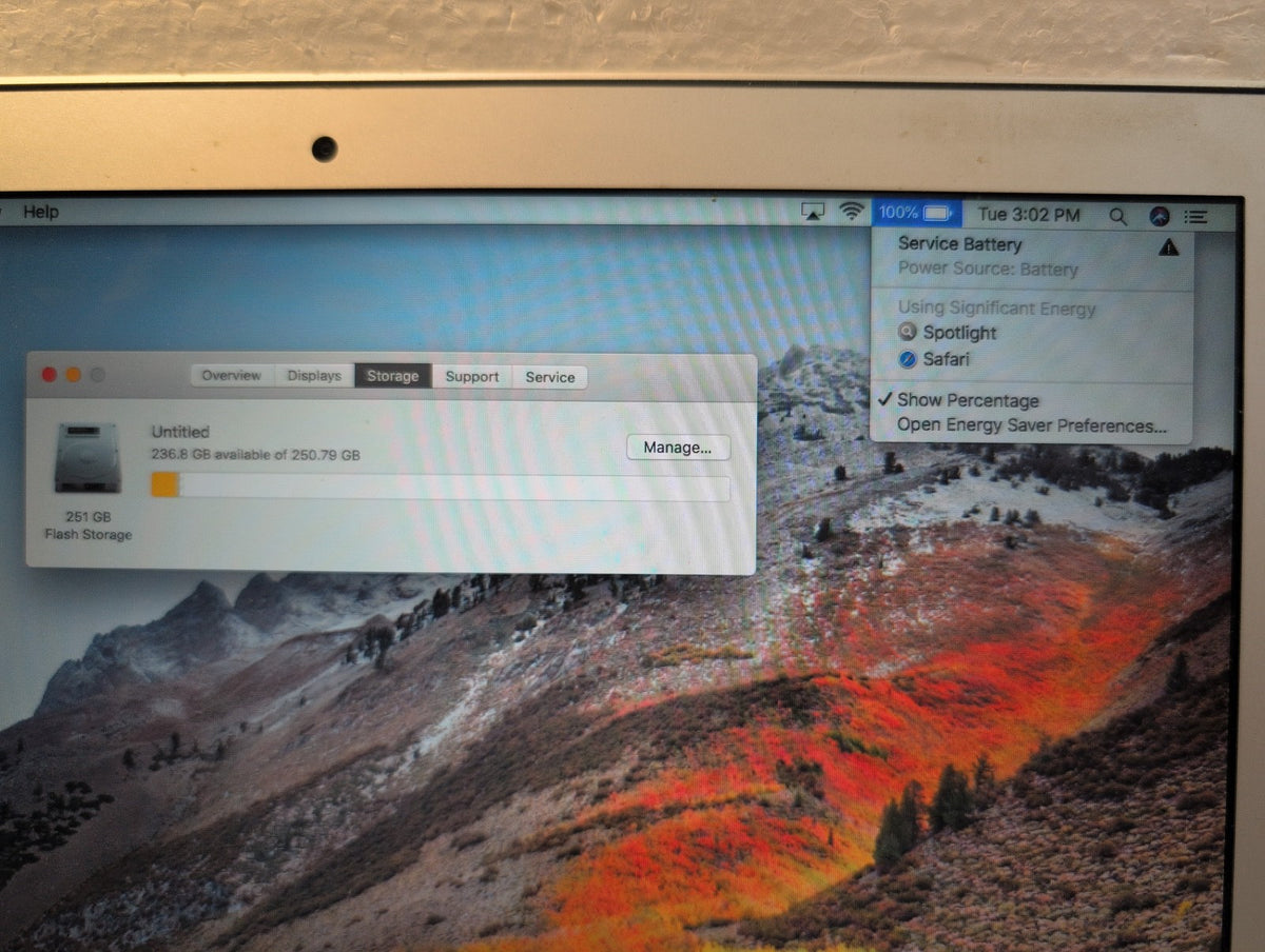🎸 Apple MacBook Air 13-inch A1466 Mid 2012 Core i5 1.8GHz 8GB 256GB SSD (NO AC)