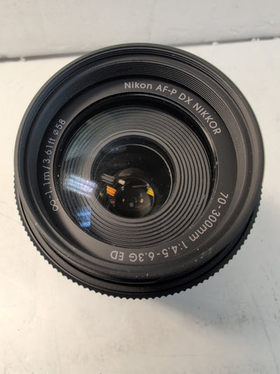 (FOR PARTS) Nikon DX AF-P NIKKOR 70-300mm 1:4.5-6.3G ED Zoom Lens -