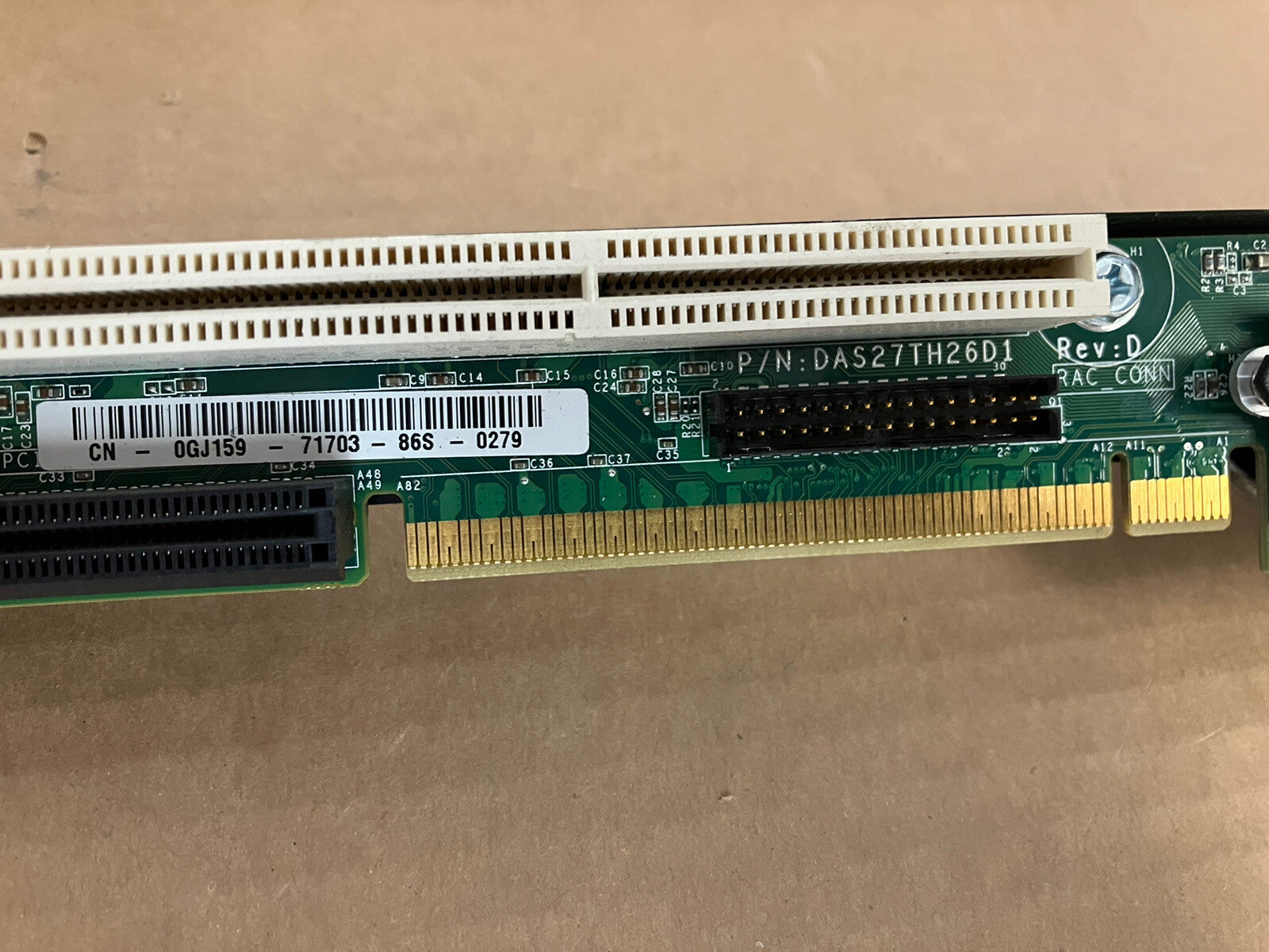 ~ Genuine Dell PowerEdge R200 850 860 PCI-X Riser Card Board 0GJ159 DAS27TH26D1