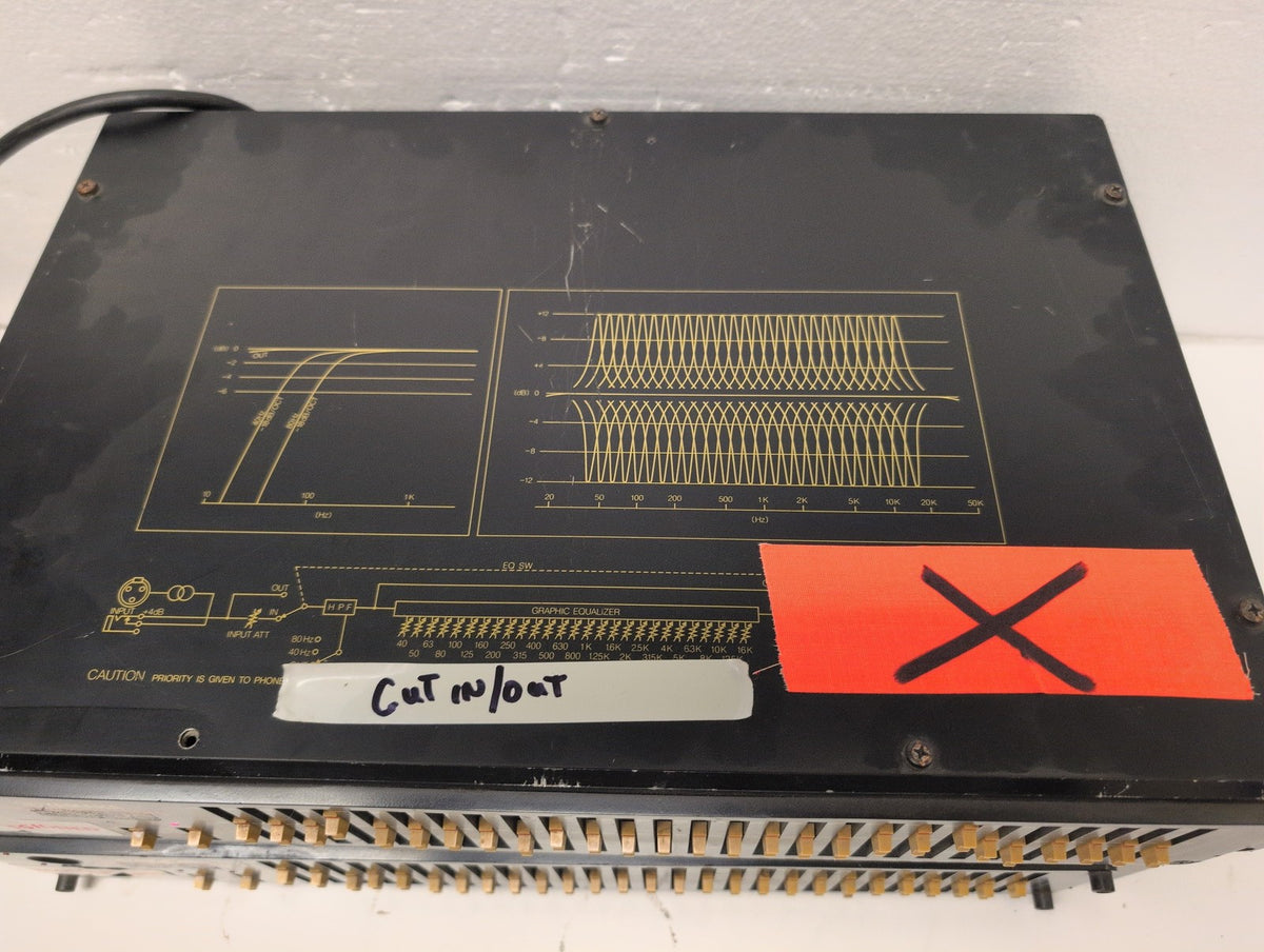 🎸 (PARTS) Lot of 2 Yamaha Q1027 31-Band Graphic Equalizer 2U Rack