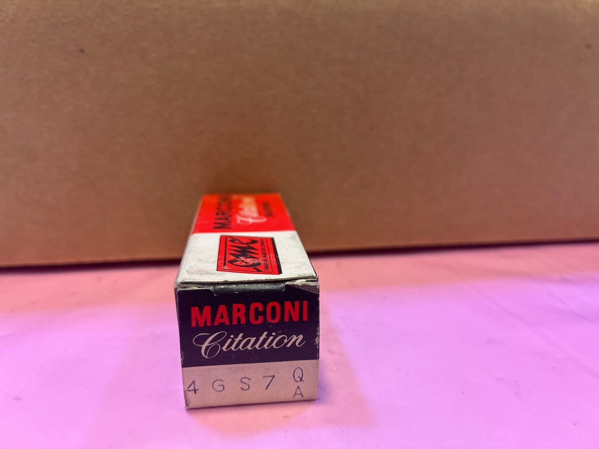 🔥 Marconi Citation 4GS7 Vacuum Tube NOS in Original Box Canada Marconi CMC