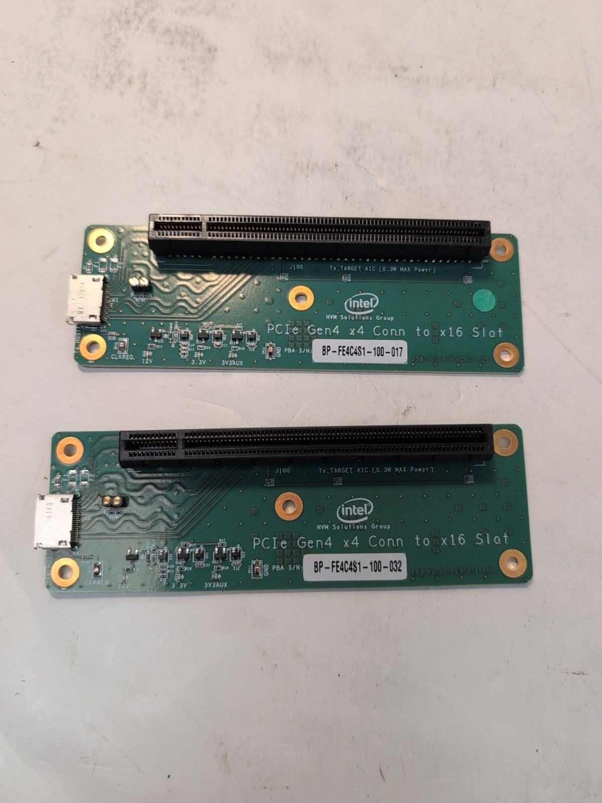 🔥 2x BP-FE4C4S1-100-032 PCIe Gen4 x4 Conn To x16 Card -