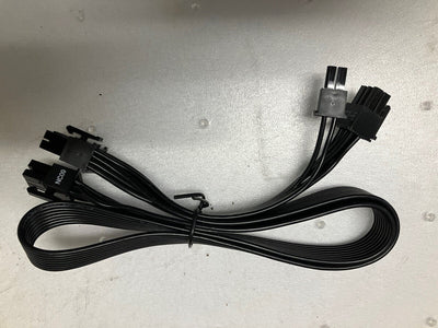 ~1x EVGA SuperNOVA 6 Pin To Dual 8 pin (6+2) (6+2) PCI-e NC09 Power Supply Cable