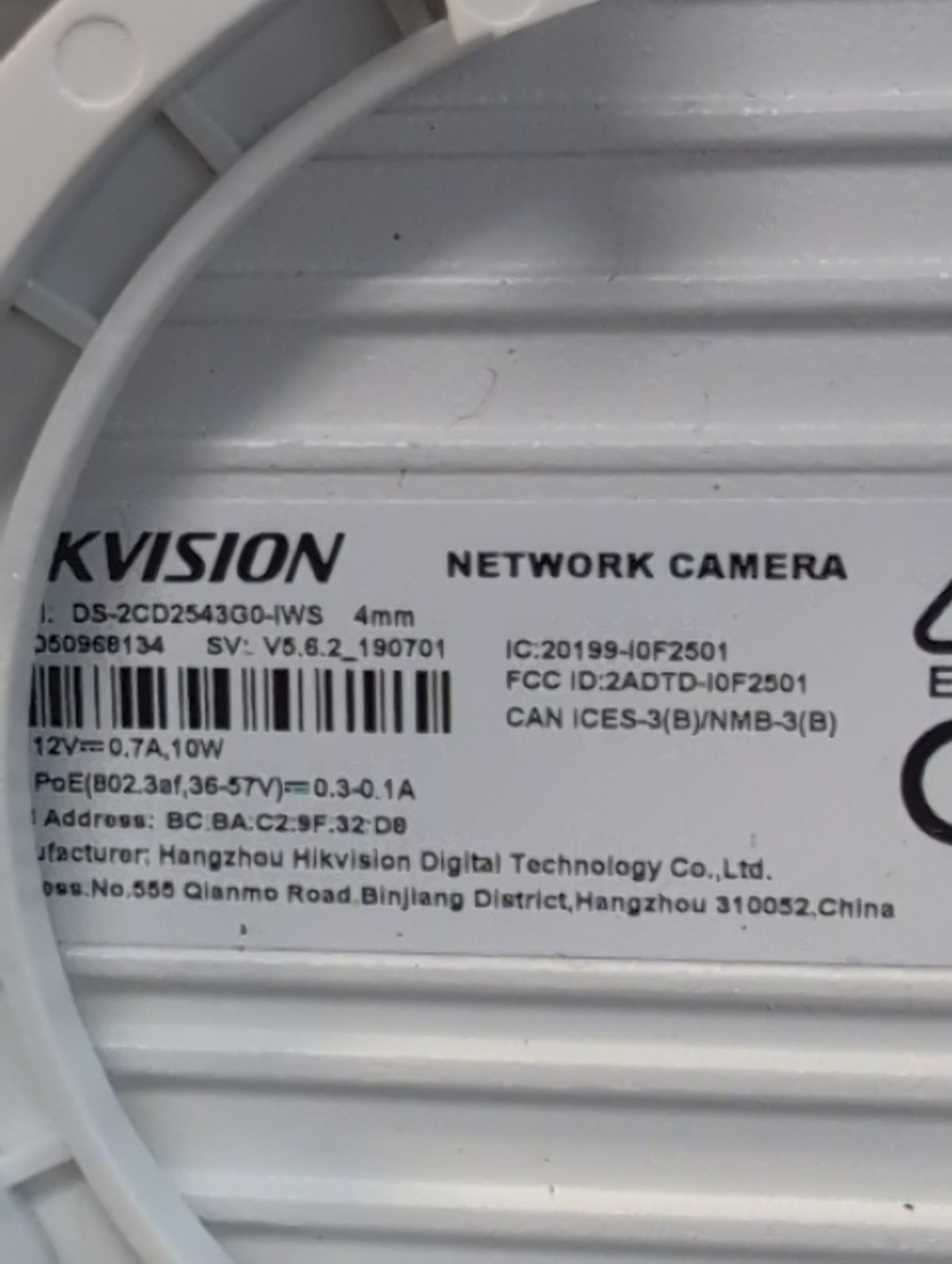 🎸 Hikvision DS-2CD2543G0-IWS 4MP Mini Dome IP Network Camera 4mm Lens