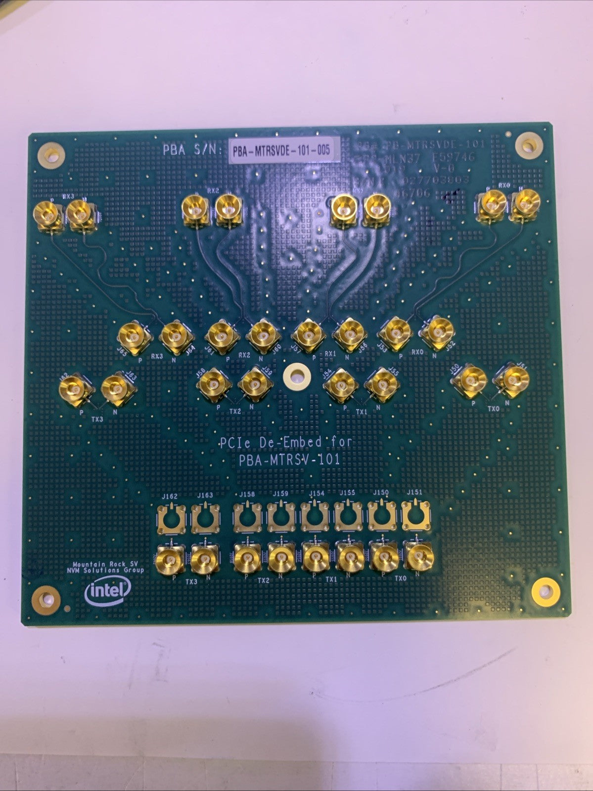 🔥 Intel PCIe De-Embed Test Board PBA-MRSV-101 RF High Speed Signal Board