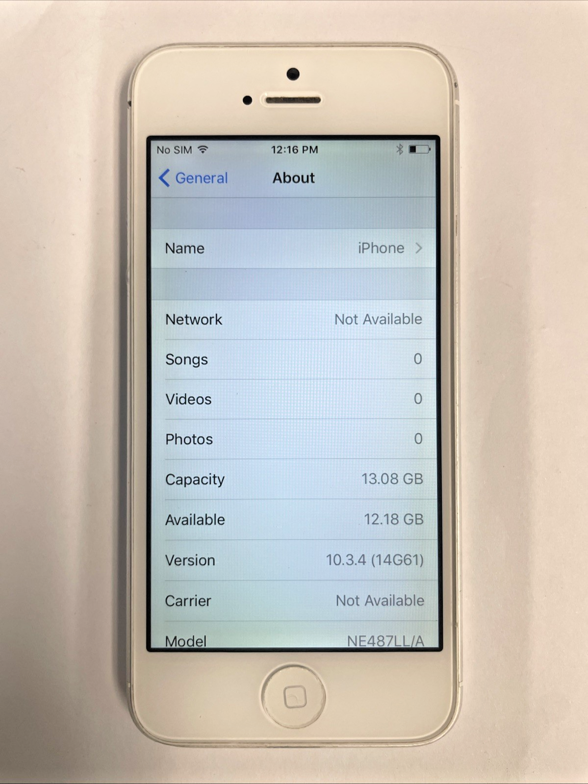 Apple iPhone  5 16GB  A1428, Unlocked Silver   +