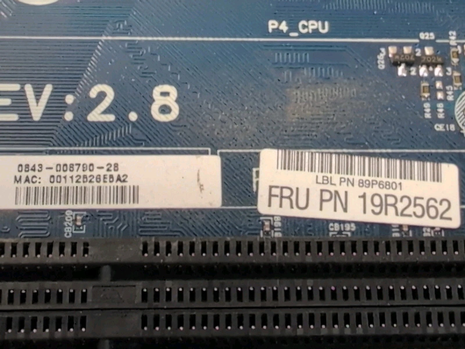 🔥 IBM Lenovo Thinkcentre M50 Motherboard 19R2562 With PENTIUM 2.8GHz CPU -