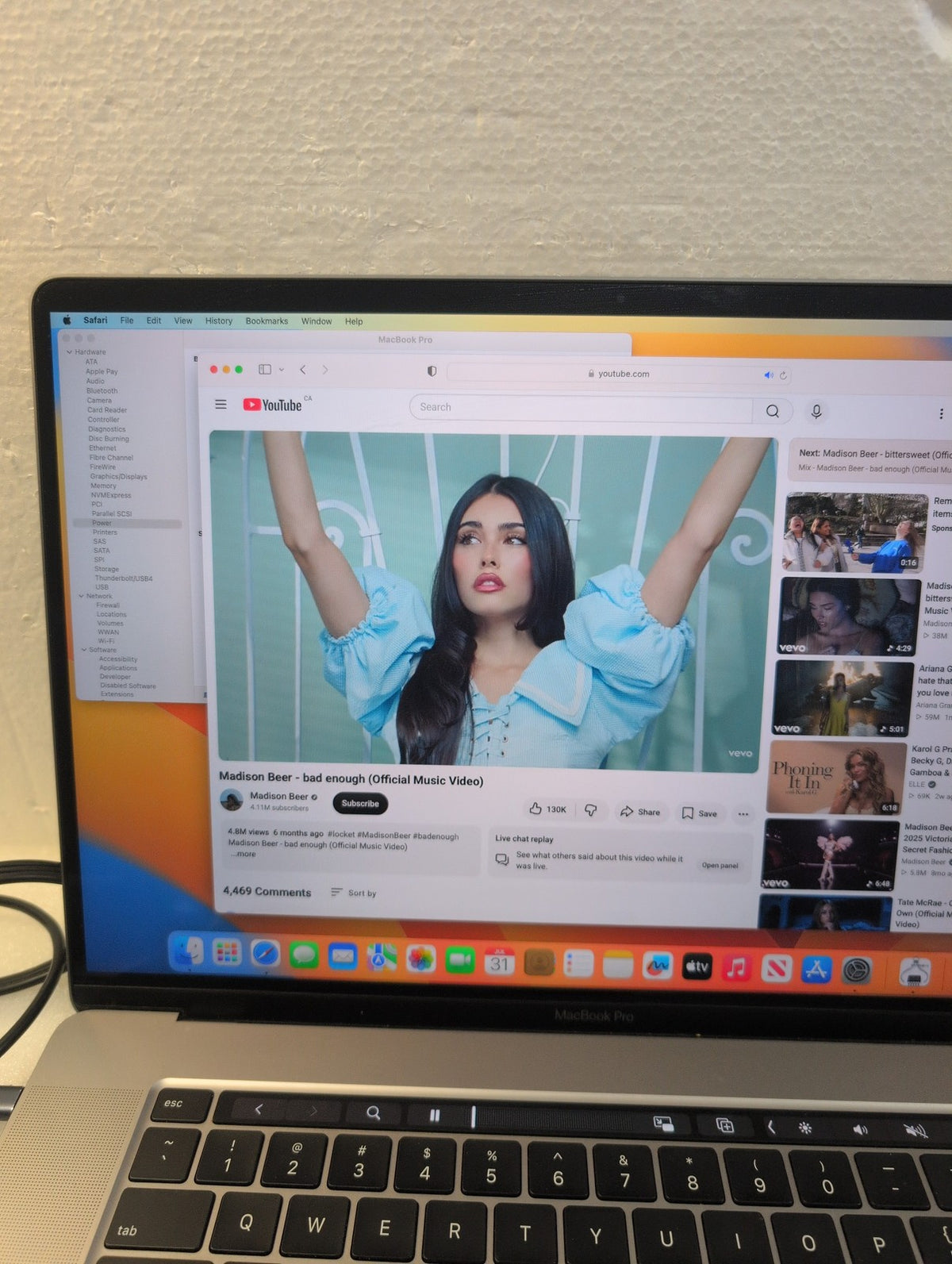 🎸 Apple MacBook Pro A2141 16" 2019 i7 2.6GHz 16GB RAM 500GB SSD OS 13.7 (Read)