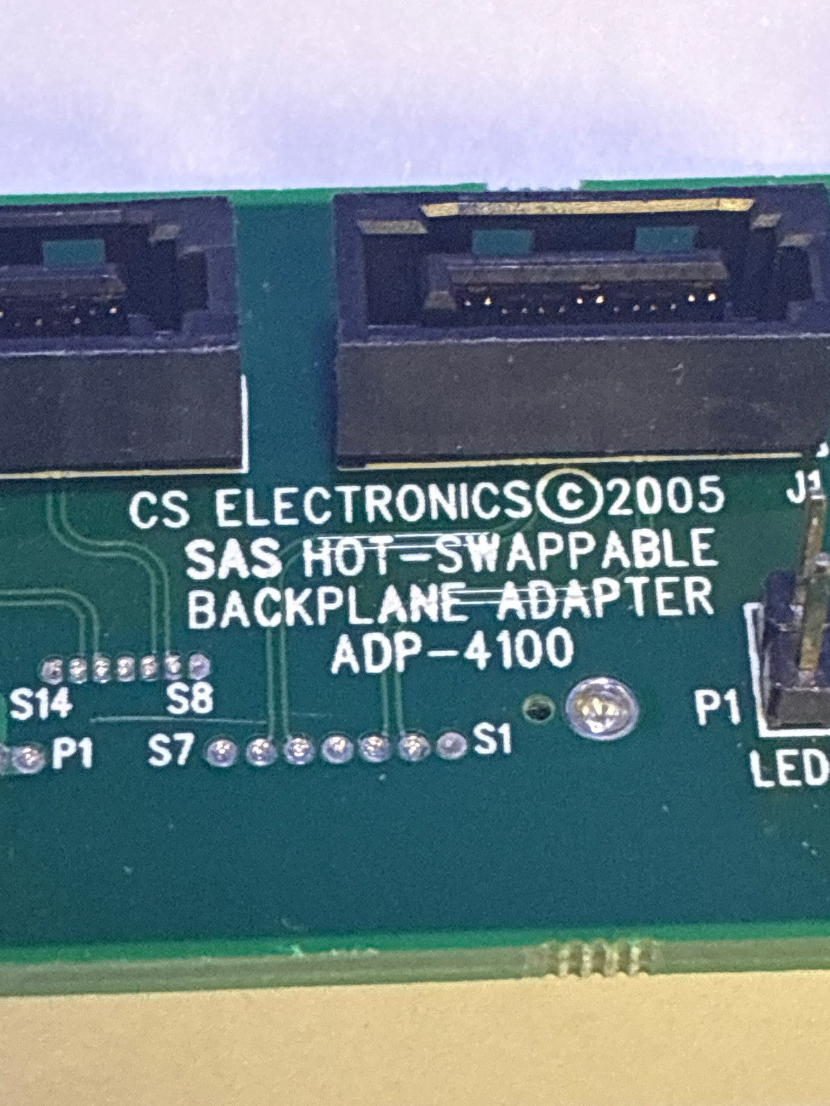 🔥 CS Electronics ADP-4100 SAS Hot-Swappable Backplane Adapter Board