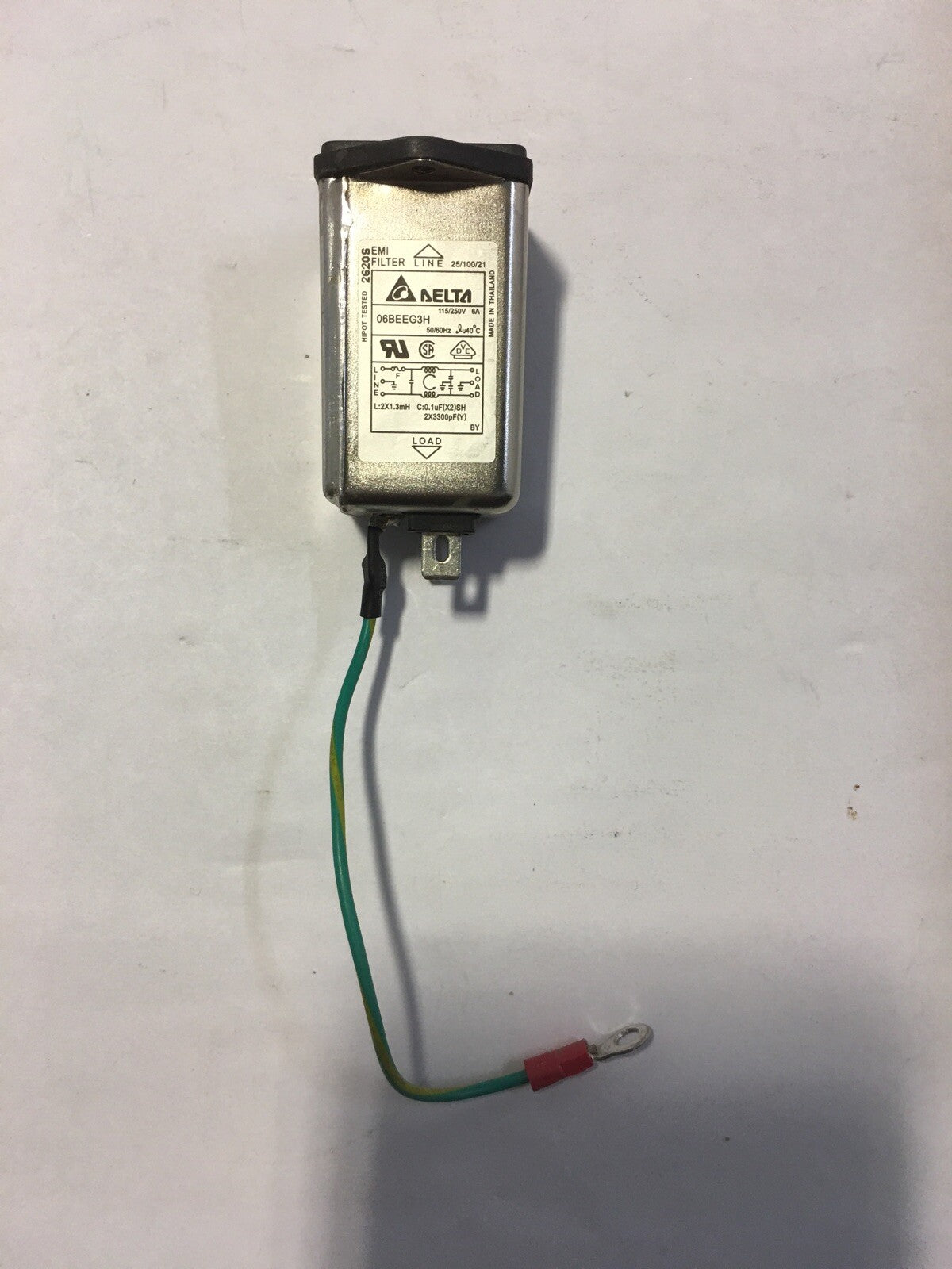 ~ Delta Electronics 06BEEG3H EMI Filter for Zebra 140Xi4 Thermal Label Printer