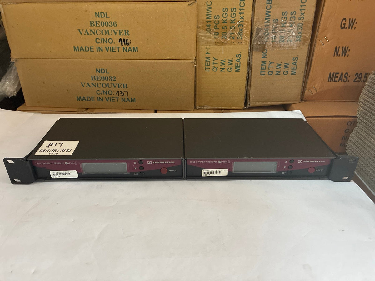 🔥 Sennheiser EW100G2 True Diversity Receiver Pair Rack Mounted 1U