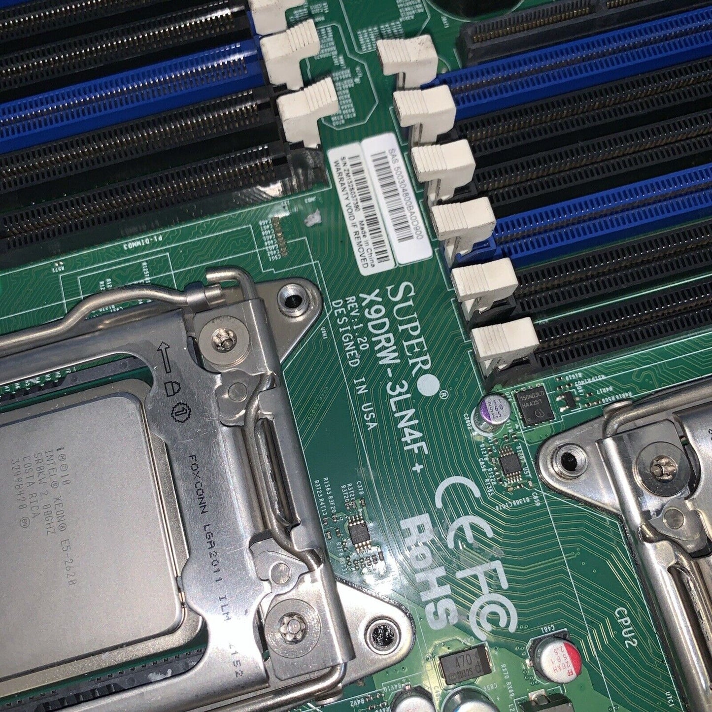 Supermicro X9DRW-3LN4F dual socket 2011 with Dual cPUs