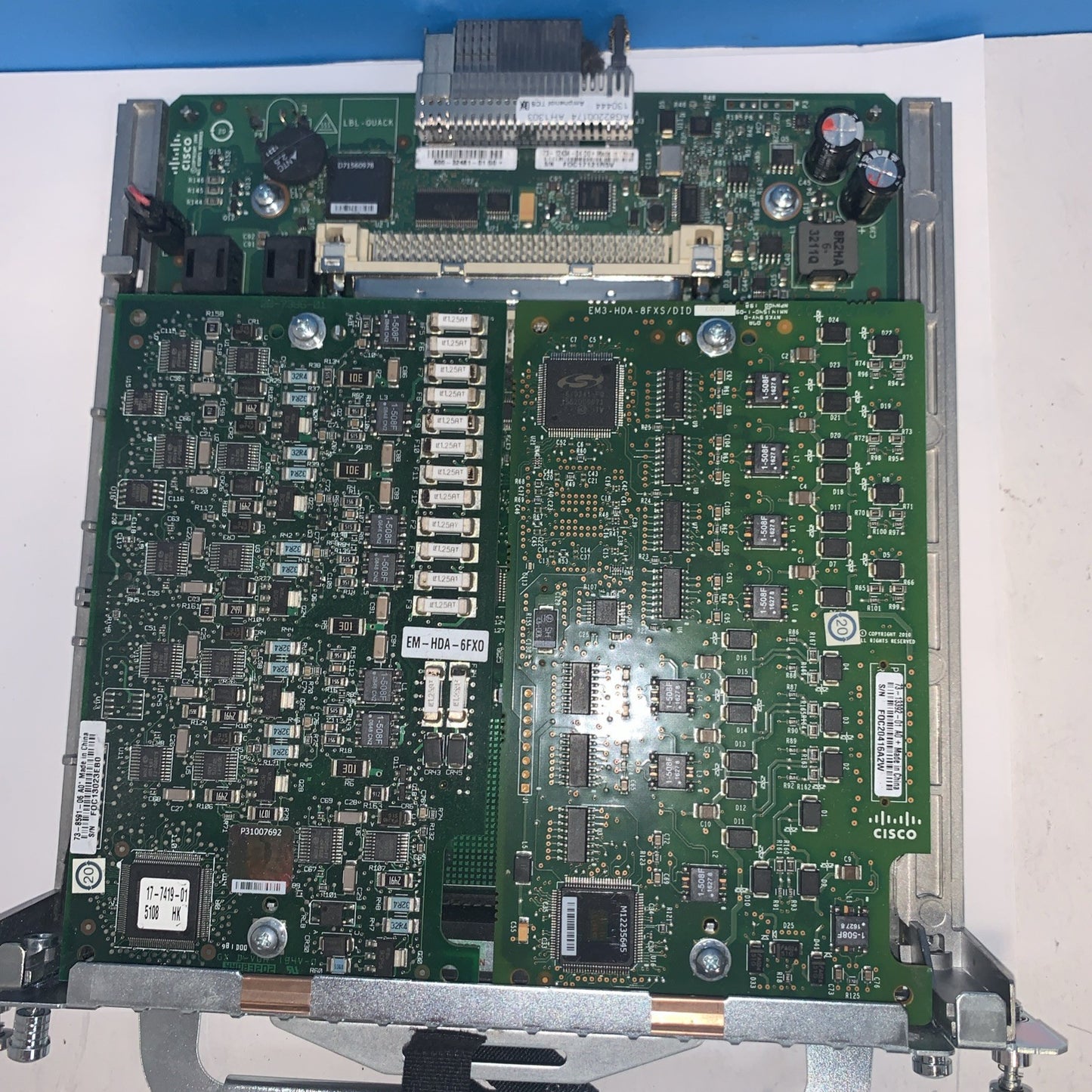 Cisco EVM-HD-8FXS/DID /  SM-NM-ADPTR /EM-HDA-6FX0 /  73-13392-01 A0