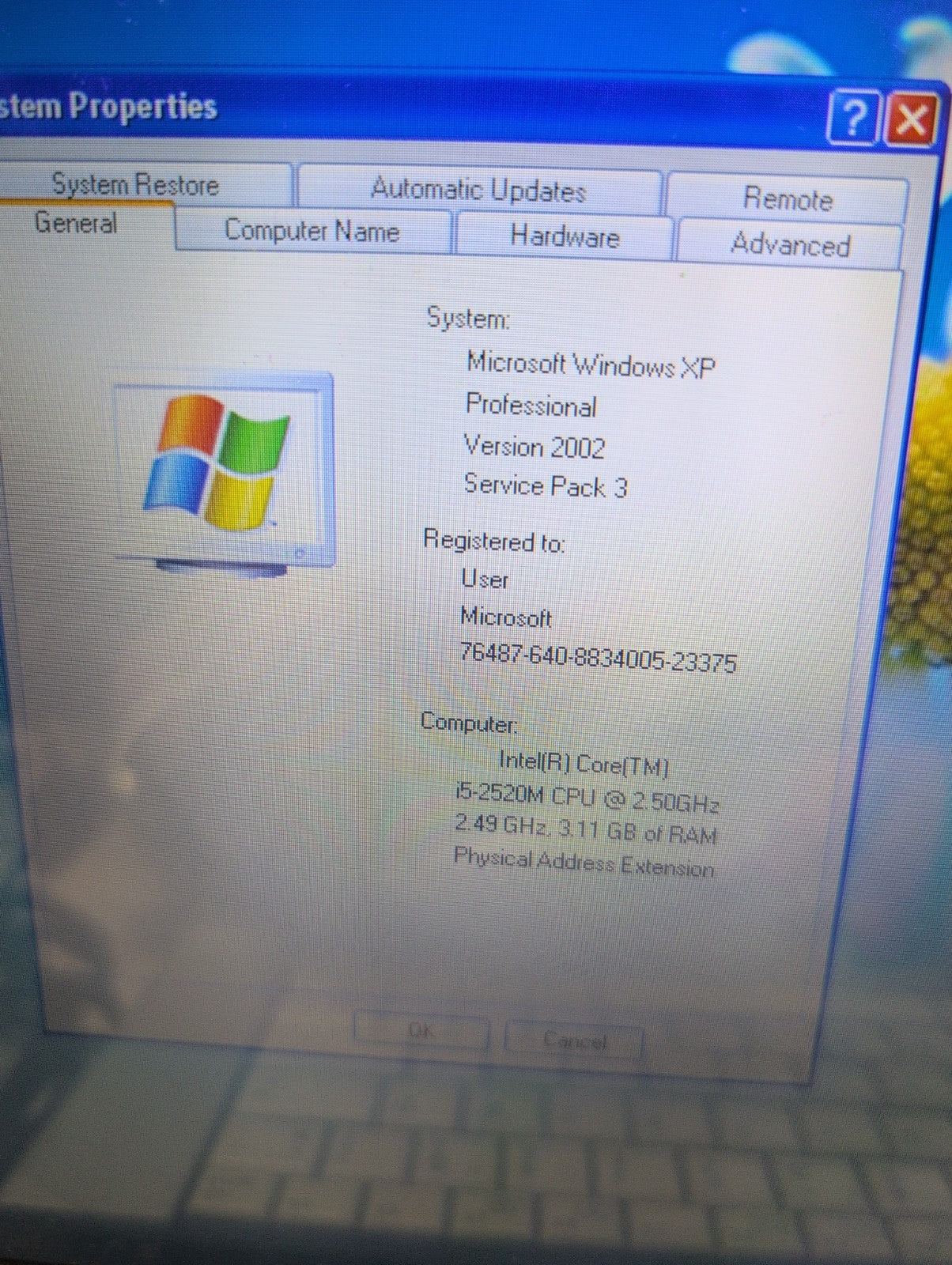 🔥 Fujitsu Lifebook E571 15.6" LAPTOP  i5-2520M /4GB /250GB HDD /Win XP (READ) -
