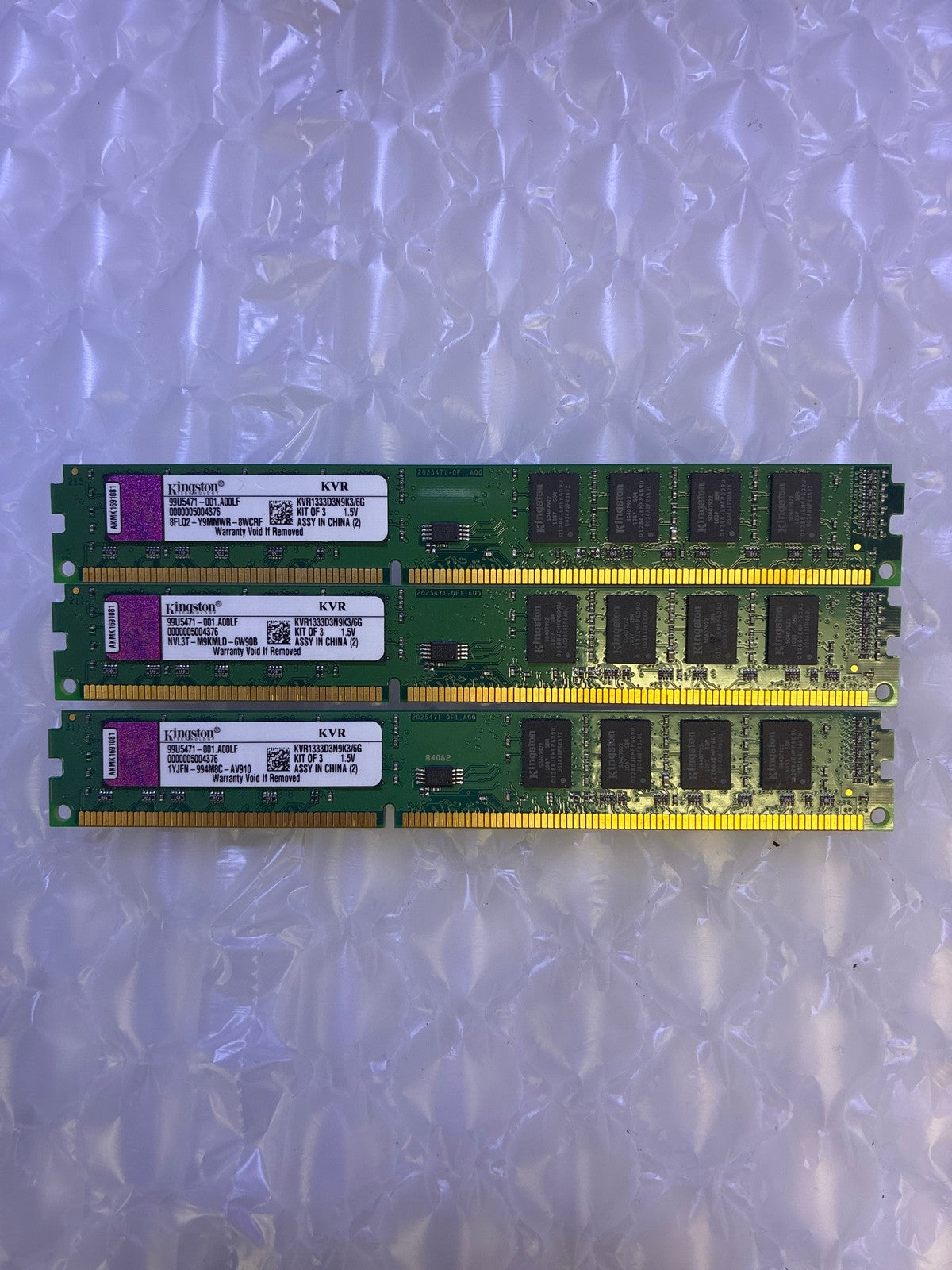 🔥 Kingston ValueRAM KVR1333D3N9K3/6G DDR3 1333MHz 6GB Kit (3x2GB) DIMM