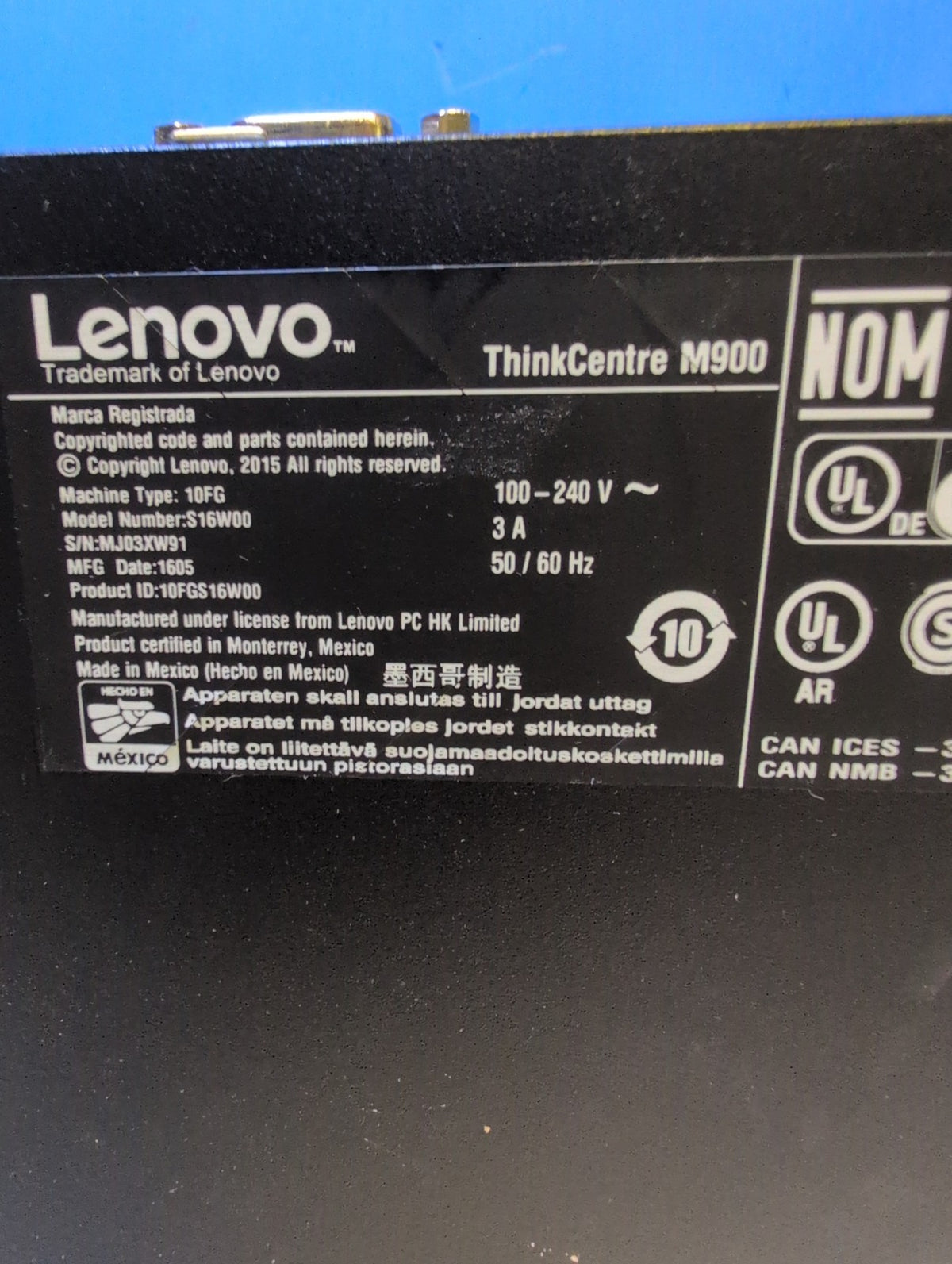 🎸 Lenovo ThinkCentre M900 Barebone SFF Desktop Intel Core i5-6600 No RAM No SSD