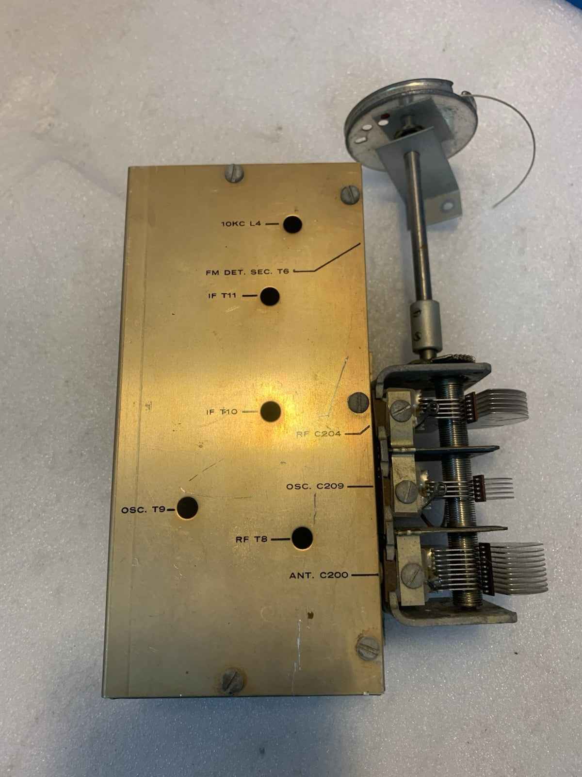 🔥 Vintage AM FM Multi Gang Variable Capacitor Tuning Assembly Radio