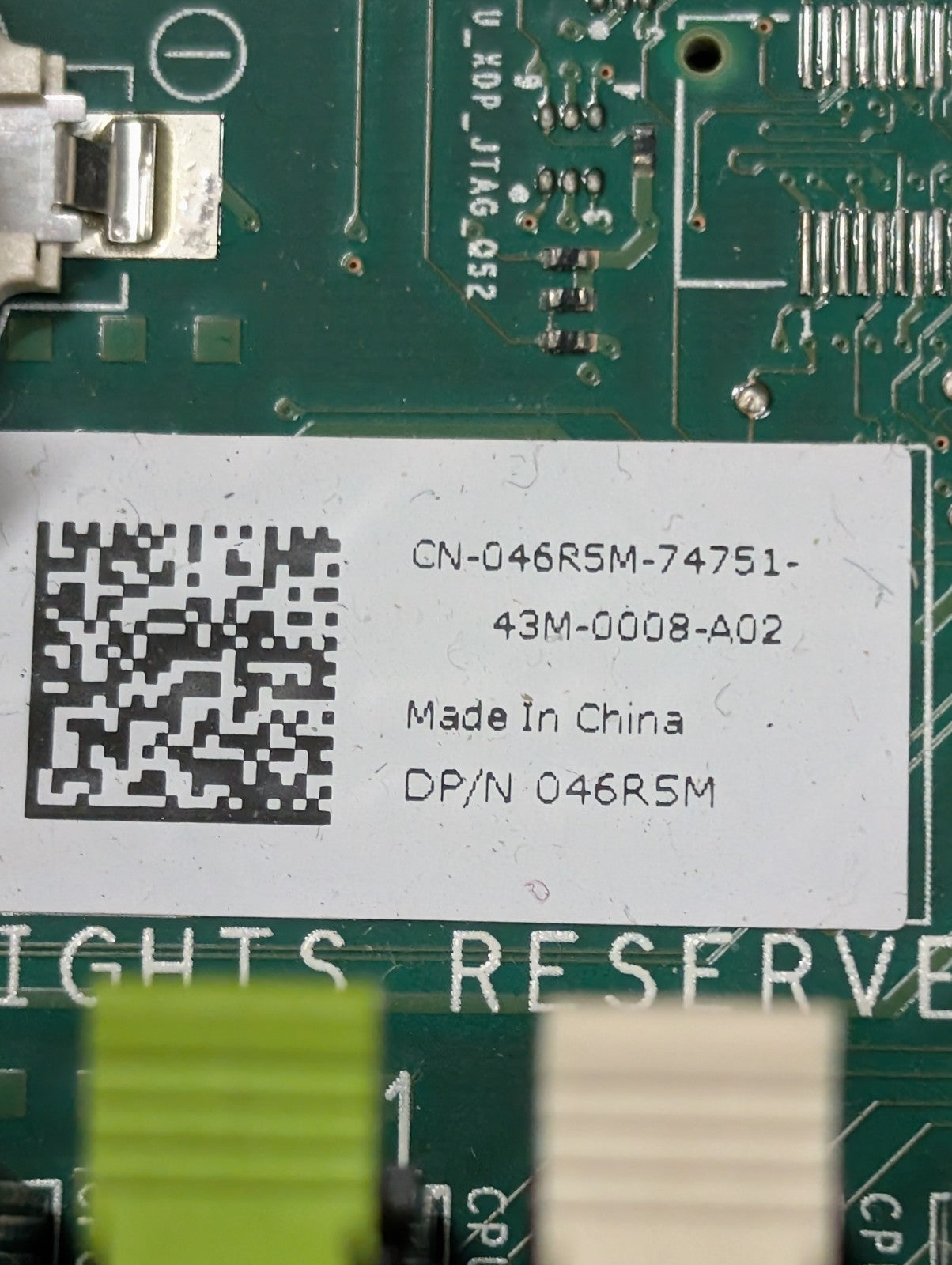 DELL 4T3JF XWDCF 46R5M PowerEdge R620 Server Motherboard With 2x E5-2680 V2 CPU-