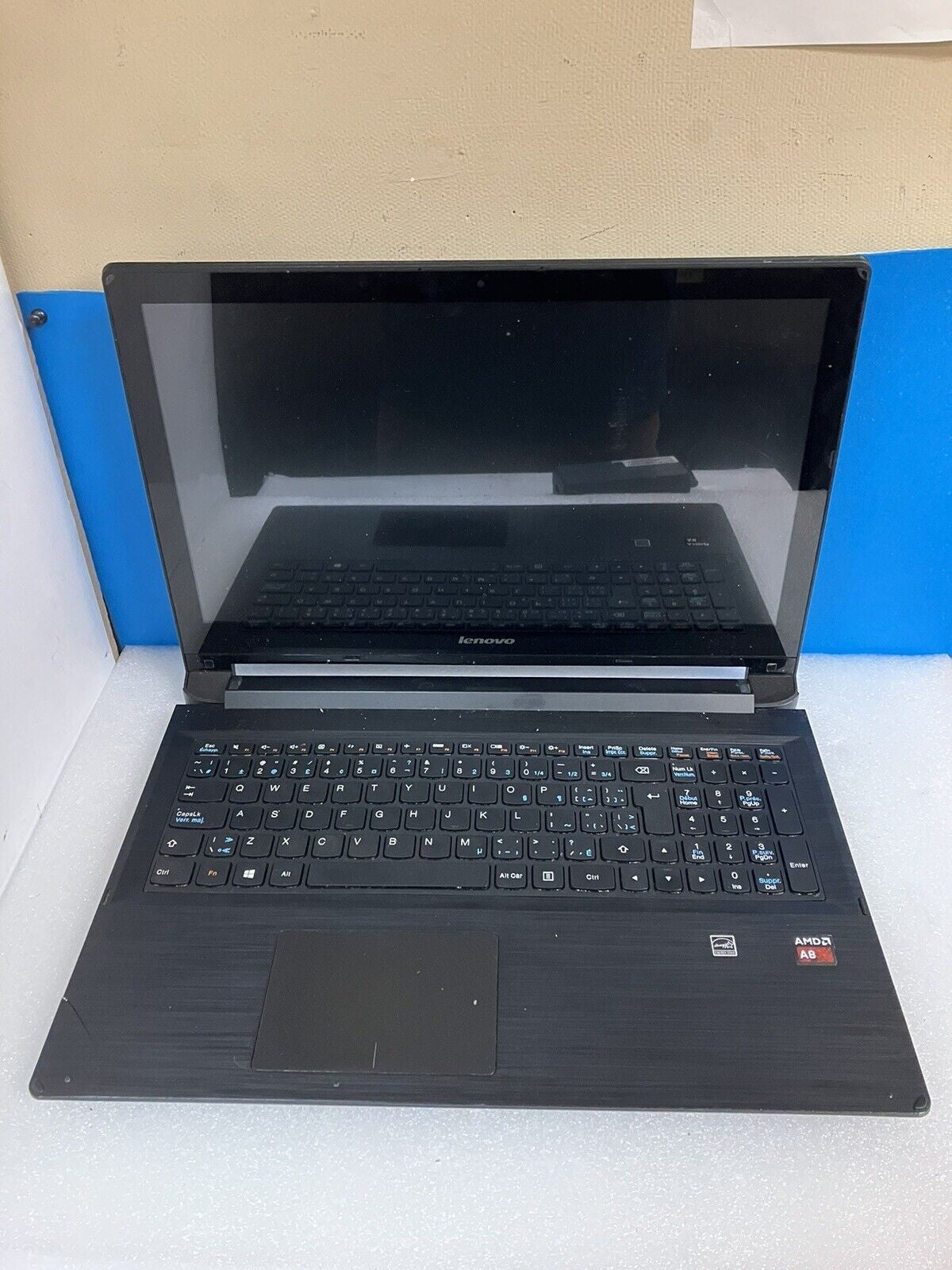 ~ (For Parts, As is) Lenovo 15.6" Laptop AMD A8 CPU 2GB RAM No Disk (Read)