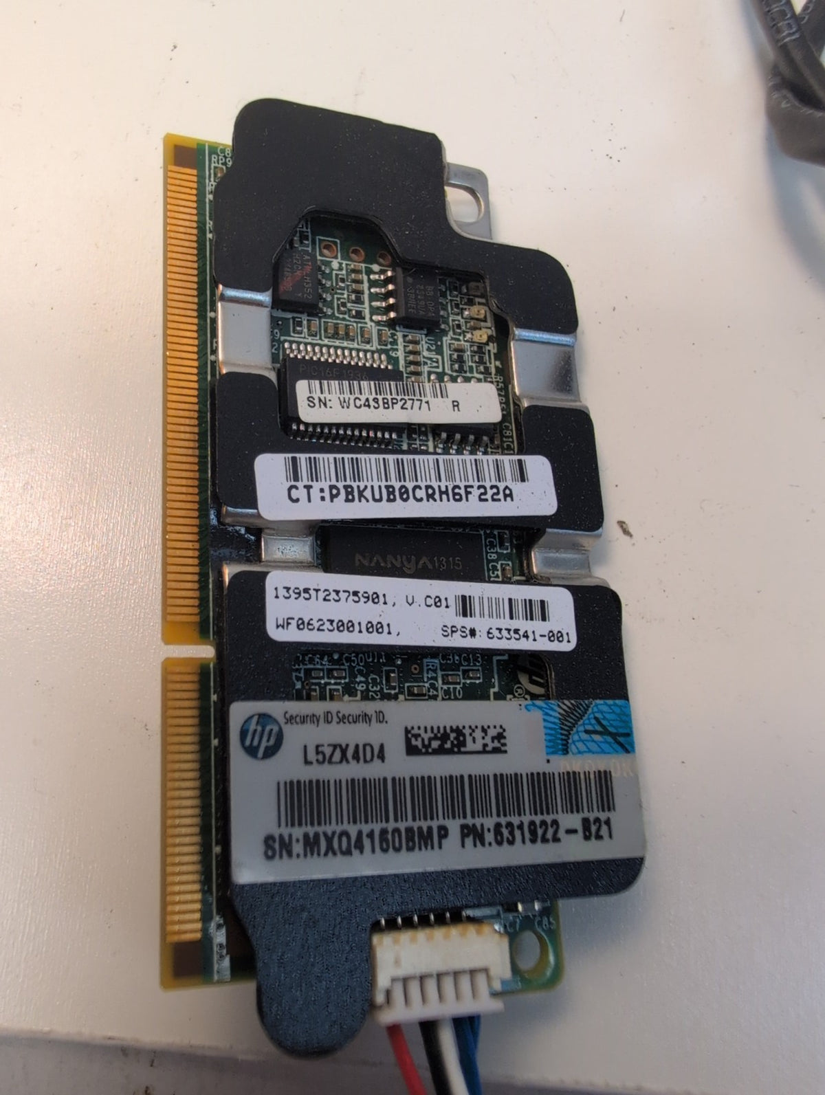 631922-B21 HPE 512MB Smart Array Flash Backed Write Cache 610673-001 W/ Battery-