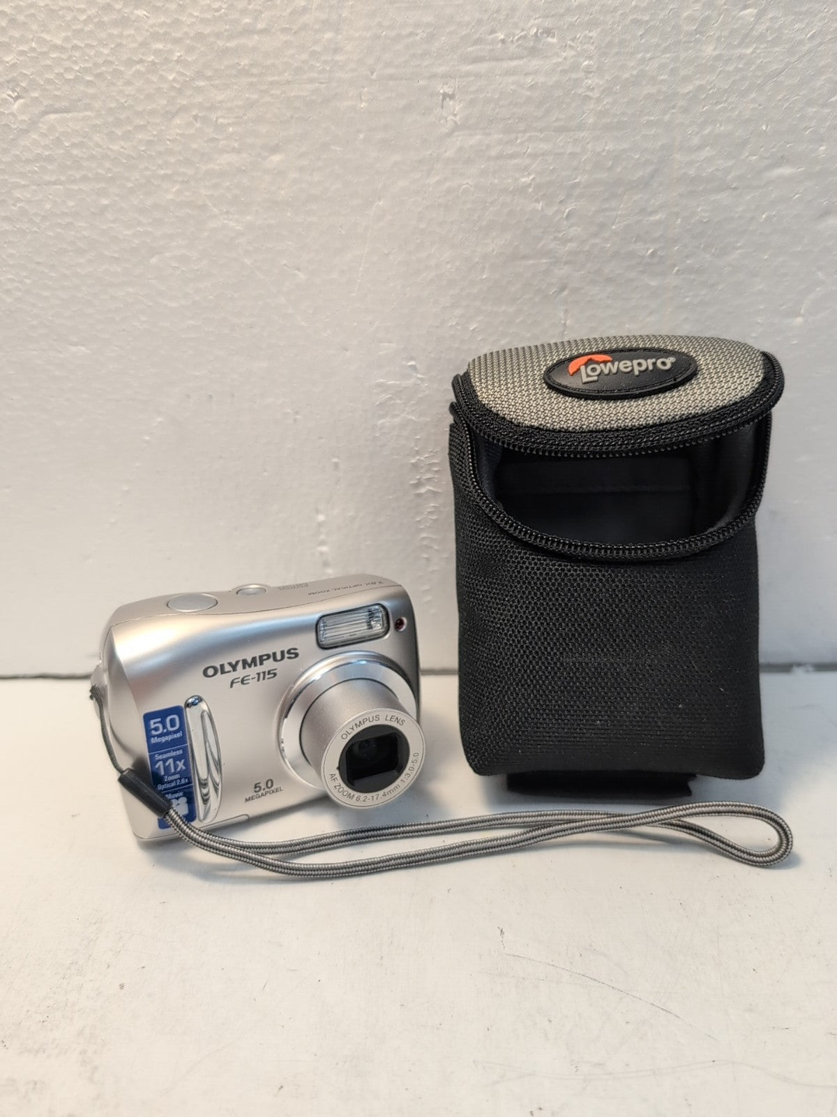🔥NICE Olympus FE-115 Compact Digital Camera 5.0MP With 512MB Card TESTED -