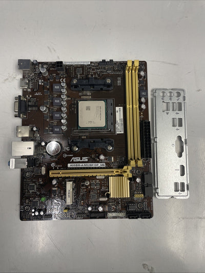 ASUS A55BM-A/M32BF/DP_MB SOCKET  MOTHERBOARD with cpu A6-6400 +