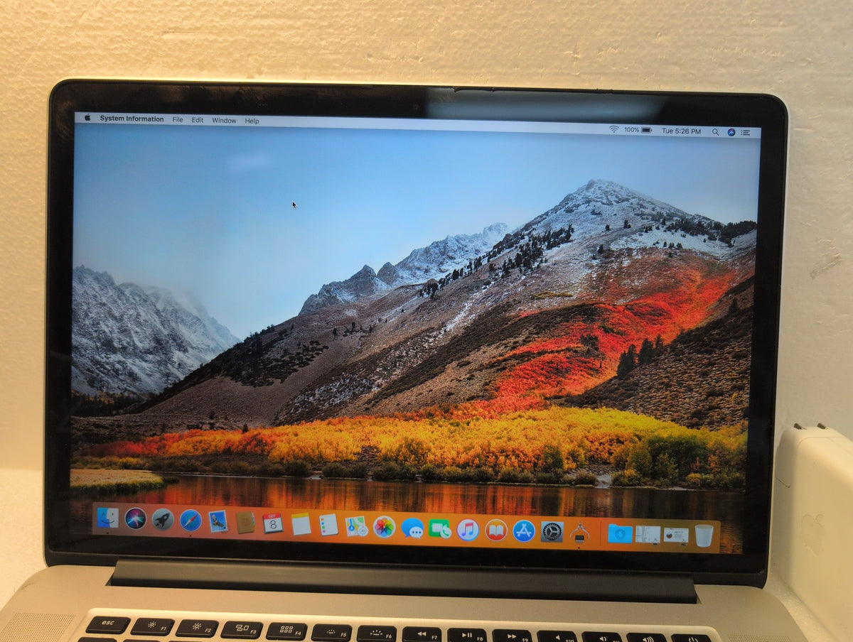🎸 Apple MacBook Pro 15-inch A1398 Retina 2012 2.6GHz i7 8GB 500GB SSD Silver